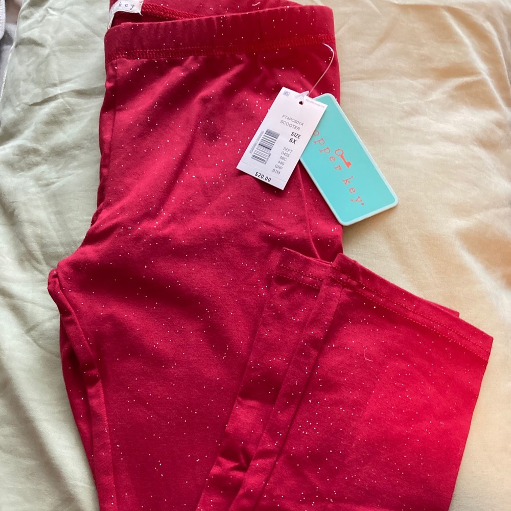 Copper Key NWT Red Sparkle Leggings